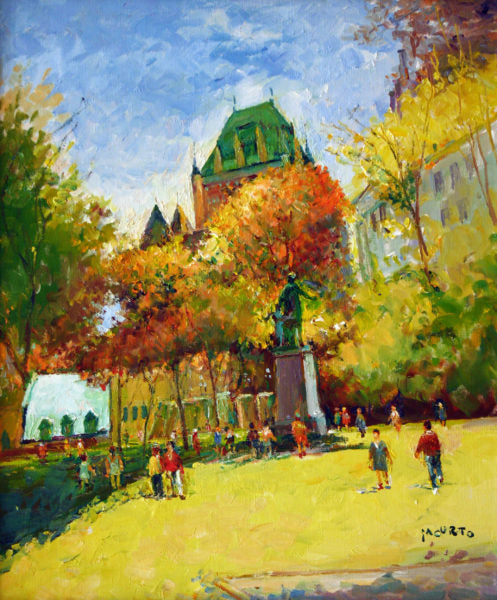 Visitez la ville de Québec avec la peinture