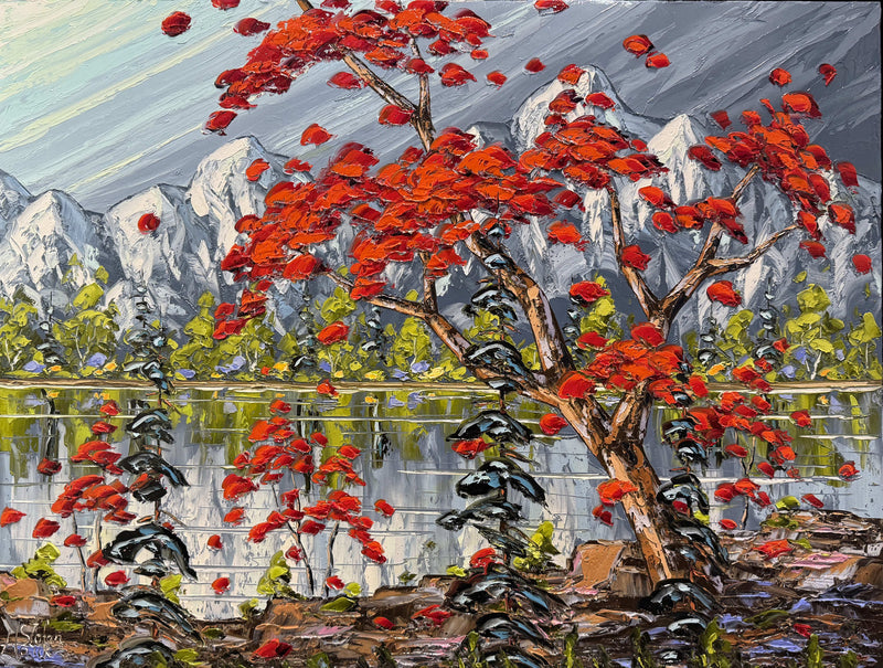 Les montagnes enneigées