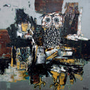 Hibou dans son manteau d'automne