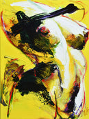 Buste sur fond jaune, 2007