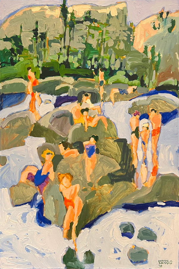 River bathers, New Hampshire, 1989