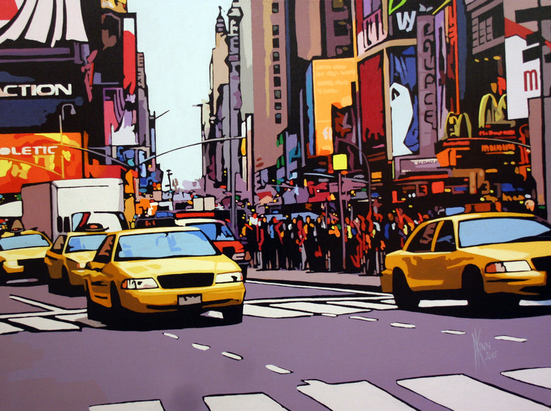 Traffic on times square